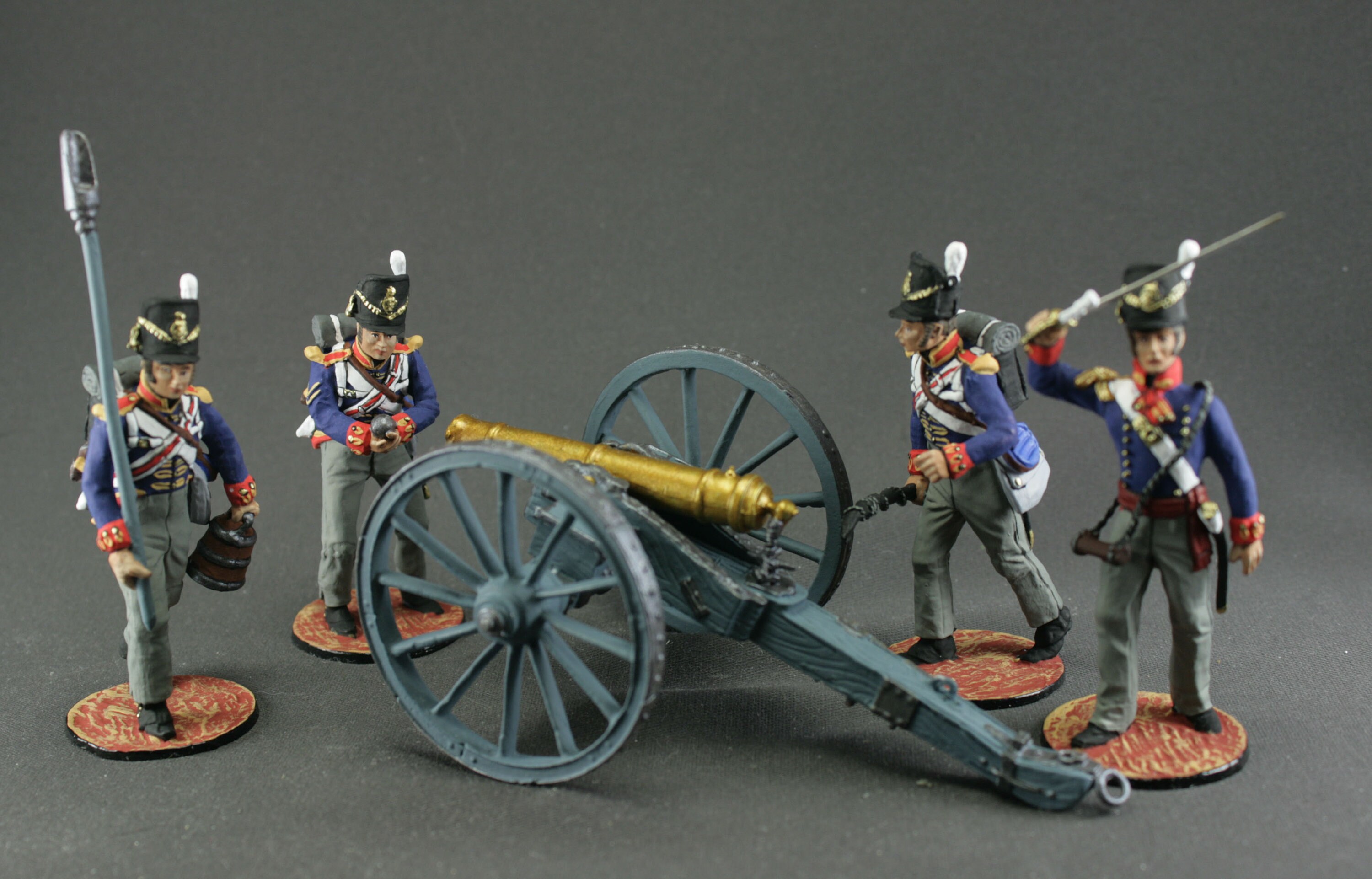 Set of 5 toy soldiers Napoleonic British Royal Artillery Etsy