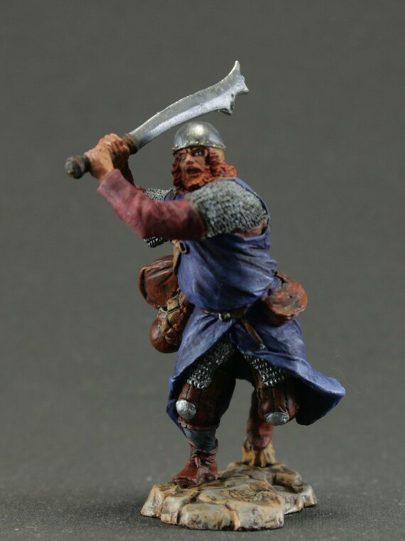 Tin soldier 54mm Elite painting in St.Petersburg.Napoleon/'s War.Scottish Warrior