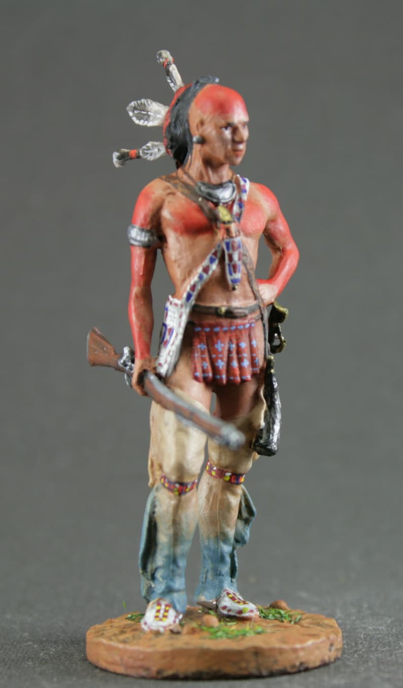 Native American Indian. Old West. Hand Painted Toy tin soldier Etsy