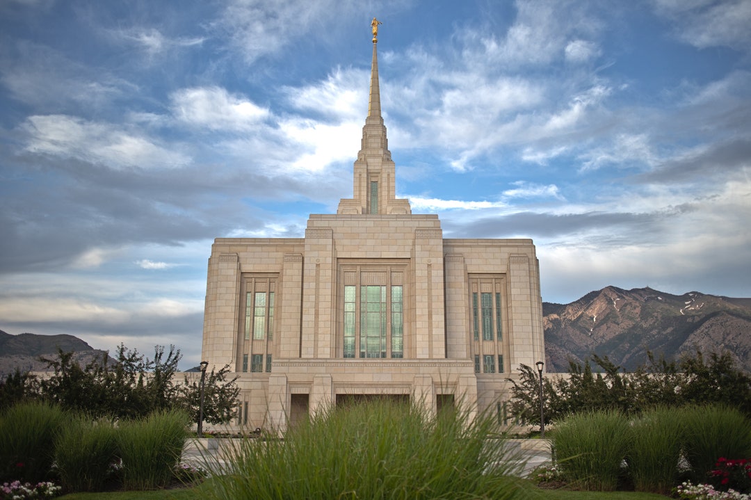 Ogden Utah Temple Photography Digital Download for Frame Etsy