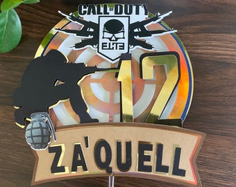 Cake Topper Call Of Duty Etsy