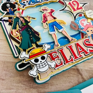 Anime Cake Topper | Personalized Birthday | Pirate Party | Anime ...