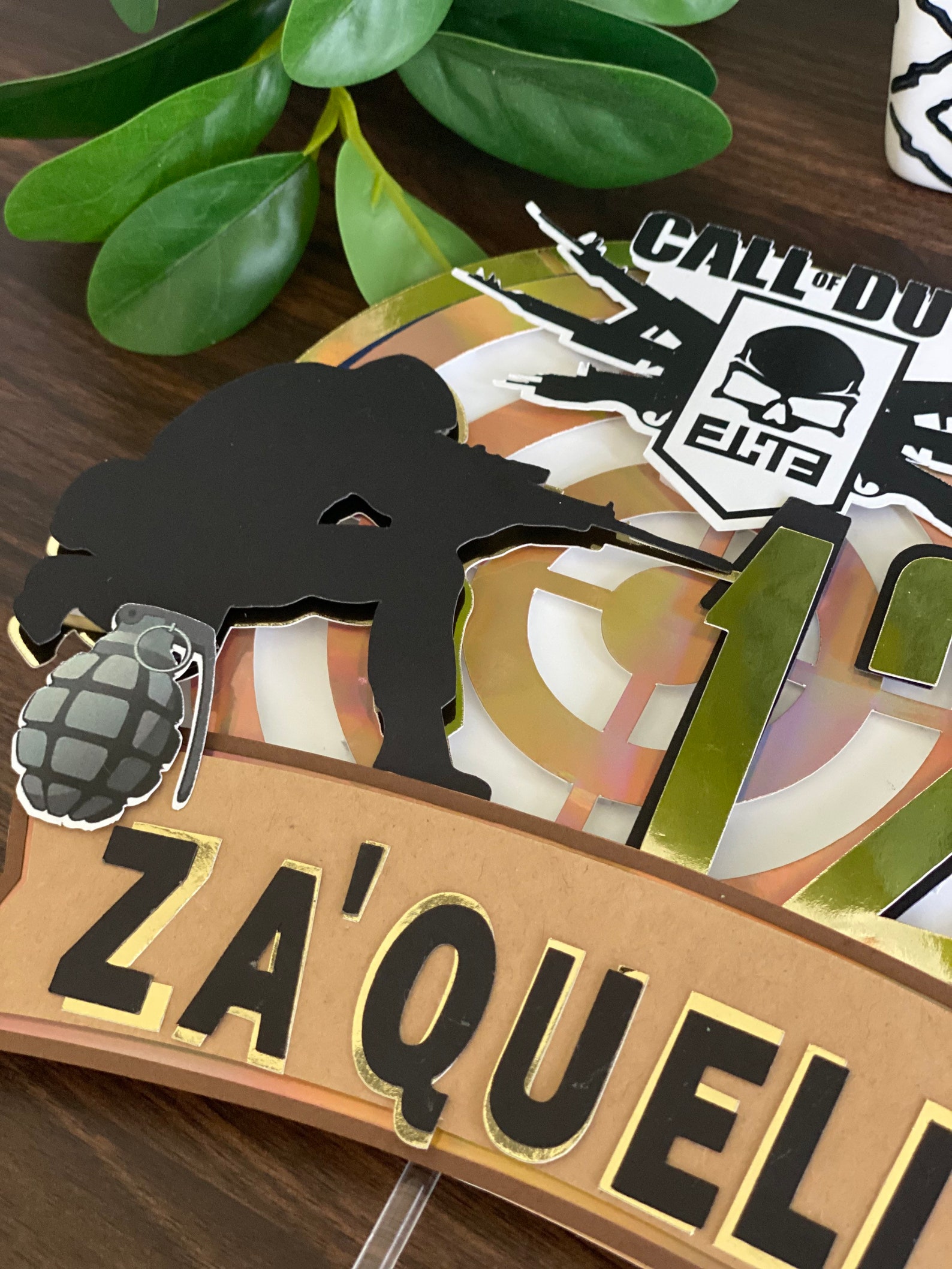 Call of Duty Cake Topper/cake Topper/ Cake Decoration/birthday Etsy