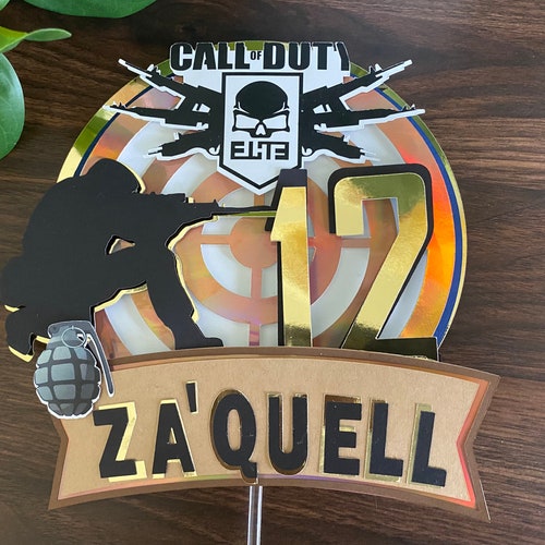 Call of Duty Cake Topper/cake Topper/ Cake Decoration/birthday | Etsy