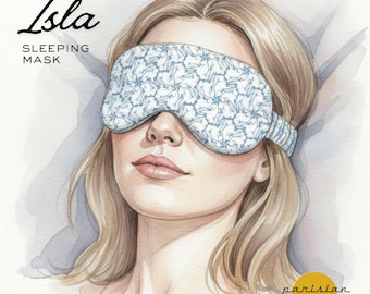 PDF pattern for a travel mask, sleep mask, A4 sewing pattern, easy PDF pattern, PDF sewing tutorial, DIY pattern for beginners (gift)