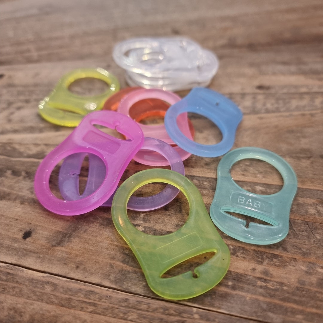 4 Silicon MAM Pacifier Adapters Pastel Colors Pacifier Clip Etsy