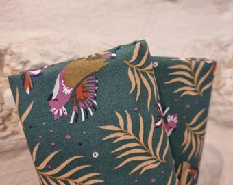 1.5 meter coupon of printed poplin, fabric for decoration, blouse, dress, shirt, DIY project