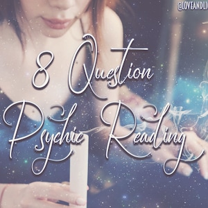 8 vragen: intuïtief en paranormaal lezen -- zonder tarot-/orakelkaarten -- vraag wat je maar wilt! -- Gratis consult