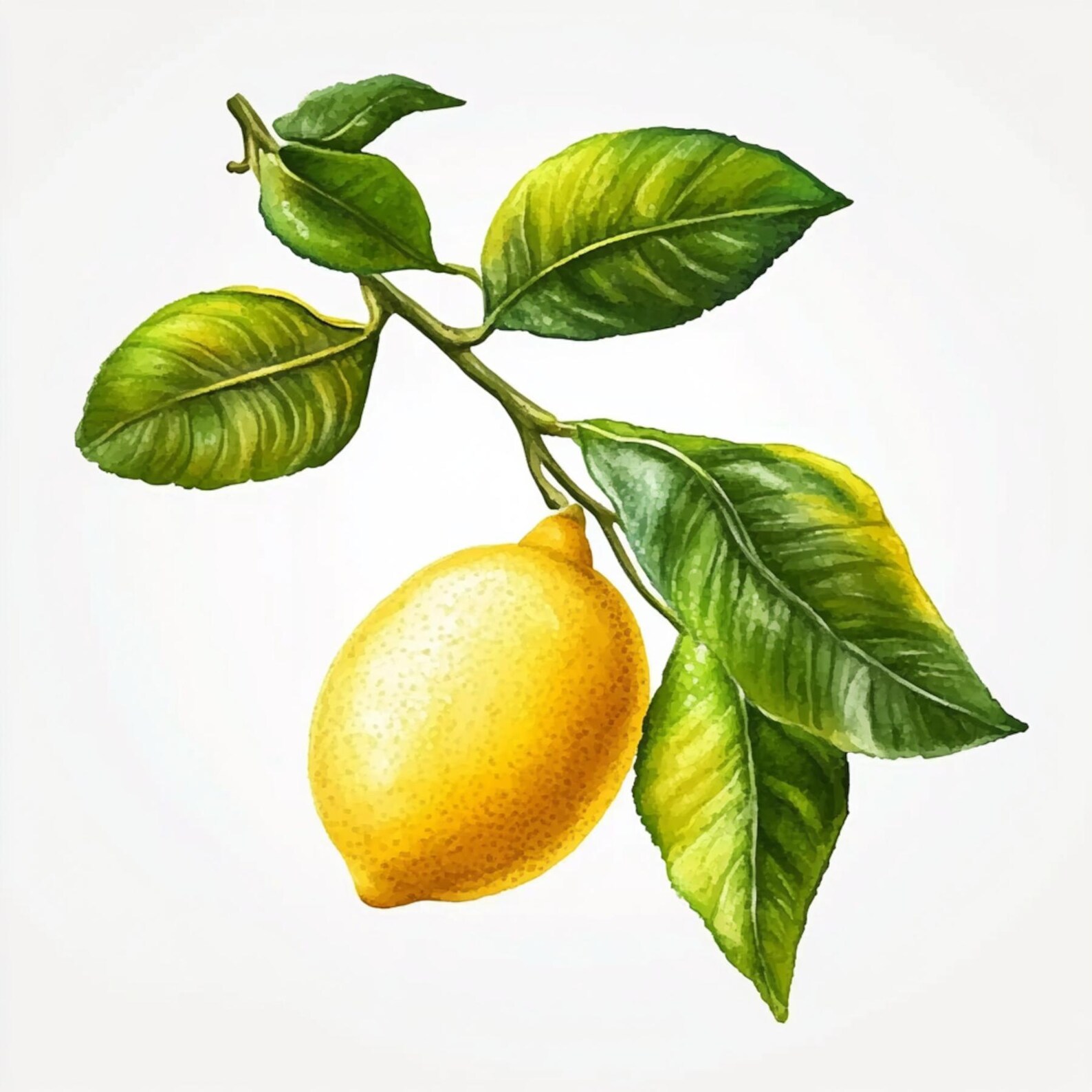 10 Printable Lemons, Fruit Art, Lemon Branch Print, High Quality PNG ...