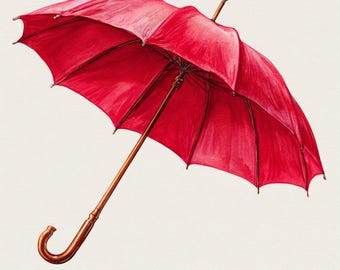 12 Printable fall umbrella, Beautiful umbrella, Colorful umbrella, watercolor umbrellas, Commercial use, umbrellas poster