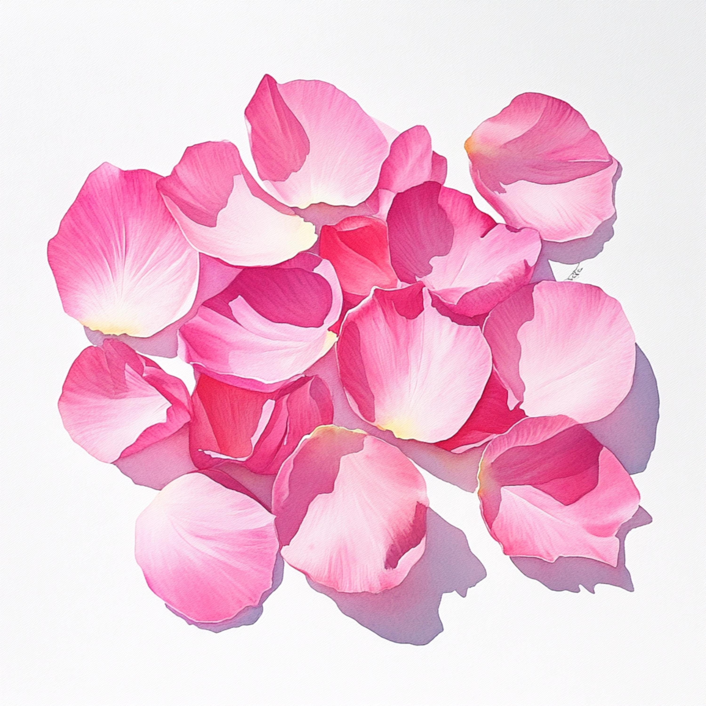Prontable Pink Roses 10 Printable Pink Roses Petals, Pink Petals, Pink Flowers, Roses Petals ...