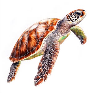 Printable Turtle Clipart, Baby Turtle art, watercolor Turtle, Cute Turtle, Turtle Print, Various Cartoon Turtle