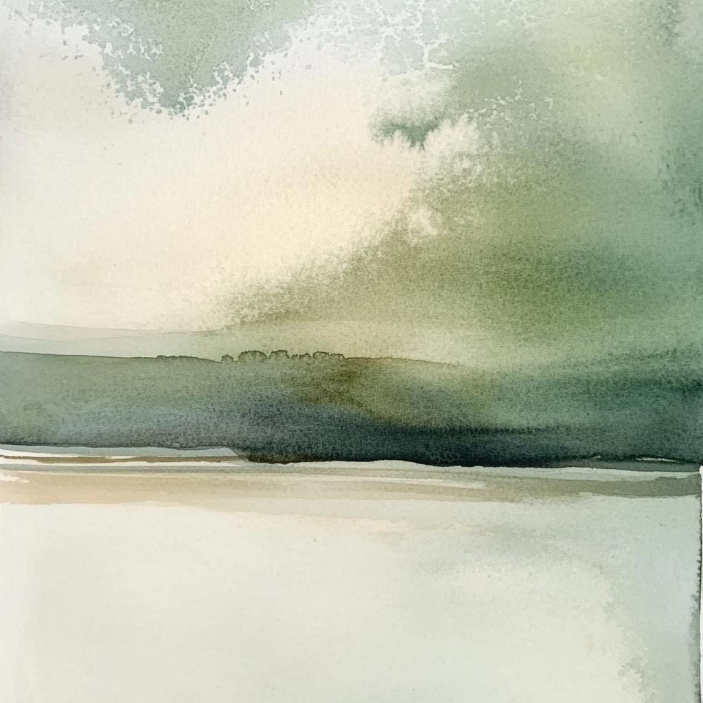 10 Printable Watercolor Abstract Landscape, Watercolor Neutral ...