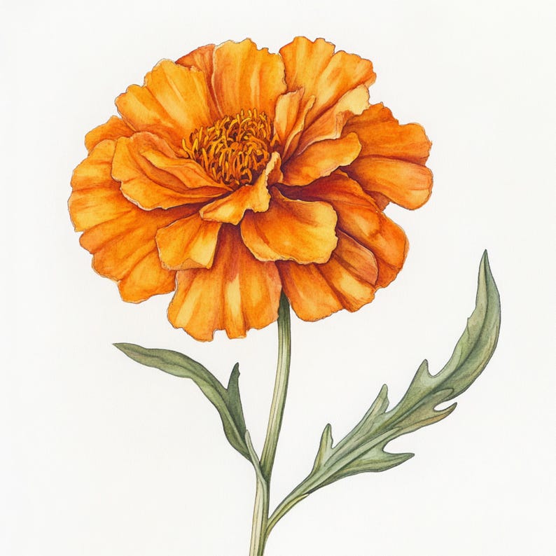 10 Printable Marigold, Marigold Flower, Summer Flowers, Marigolds PNG