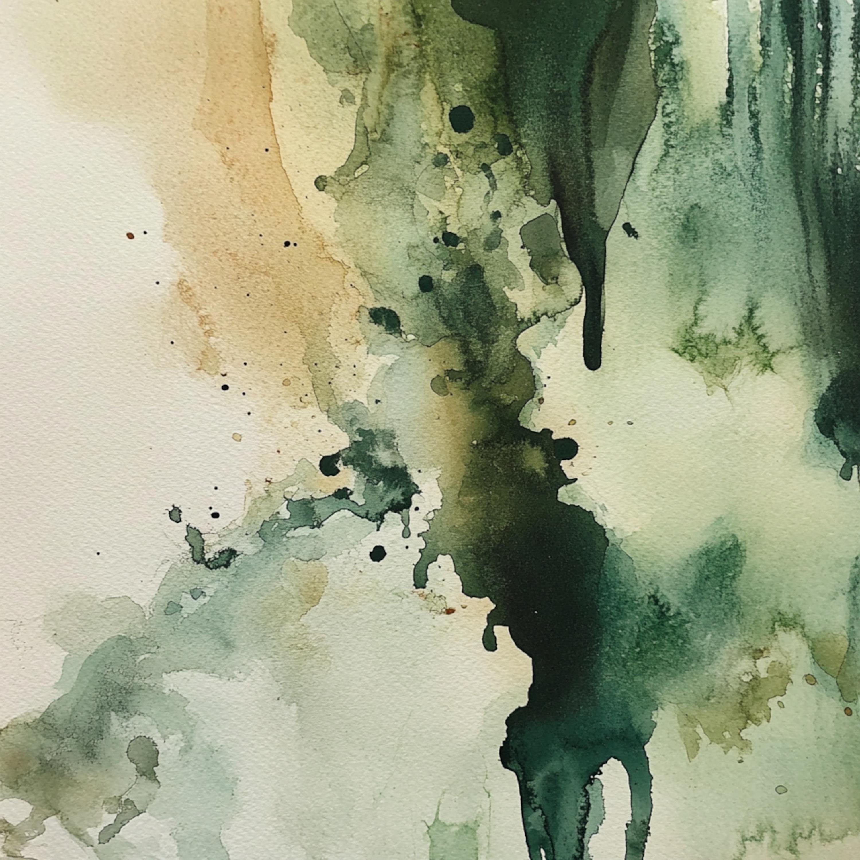 10 Printable Watercolor Abstract Landscape, Marble Neutral Landscape ...