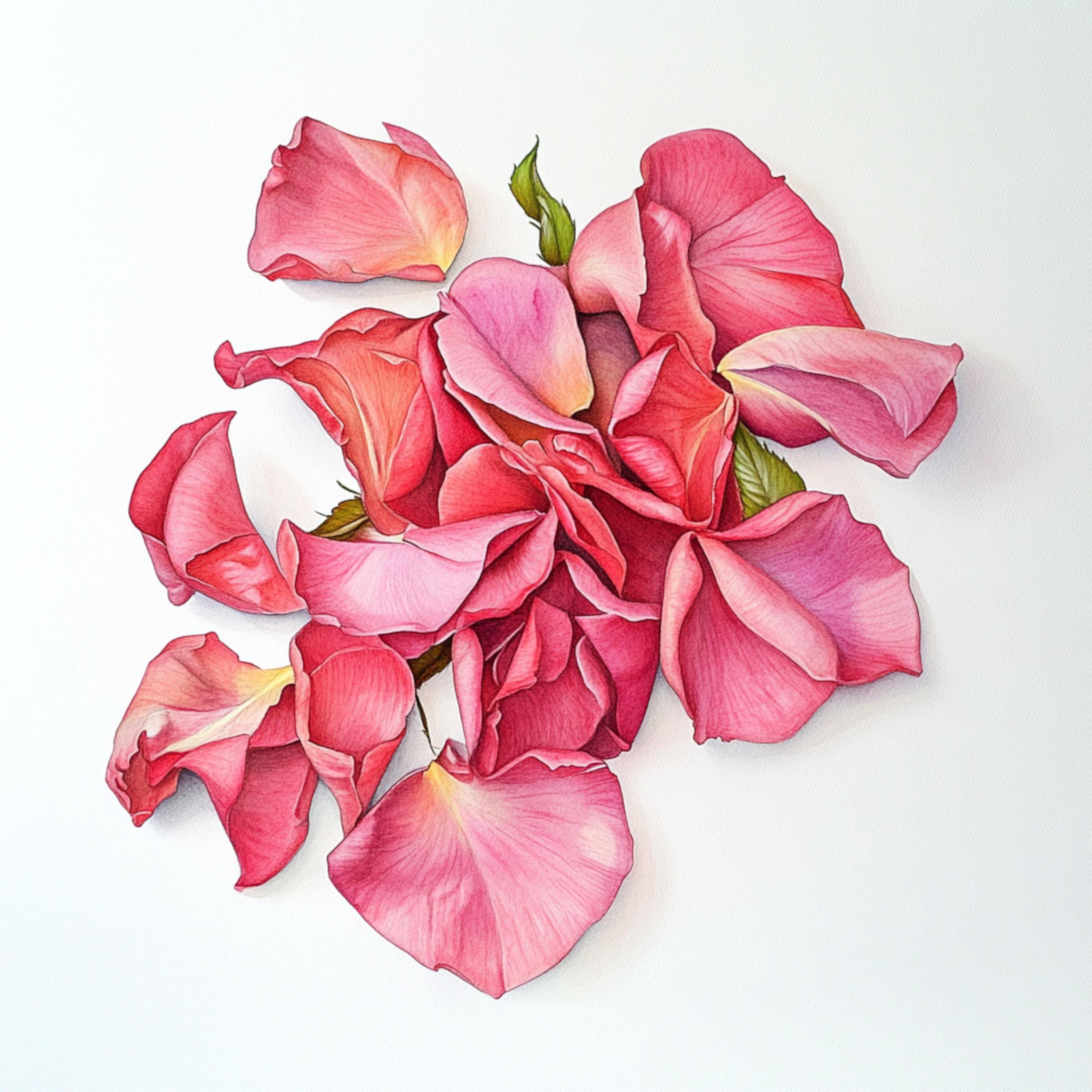Prontable Pink Roses 10 Printable Pink Roses Petals, Pink Petals, Pink Flowers, Roses Petals ...