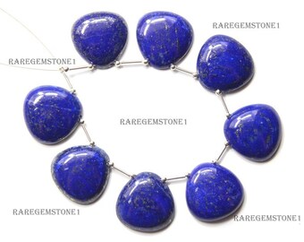 Natural Lapis Lazuli Smooth Beads Fancy Shape 23X23MM Approx 4 Matched Pairs Beads LP-02