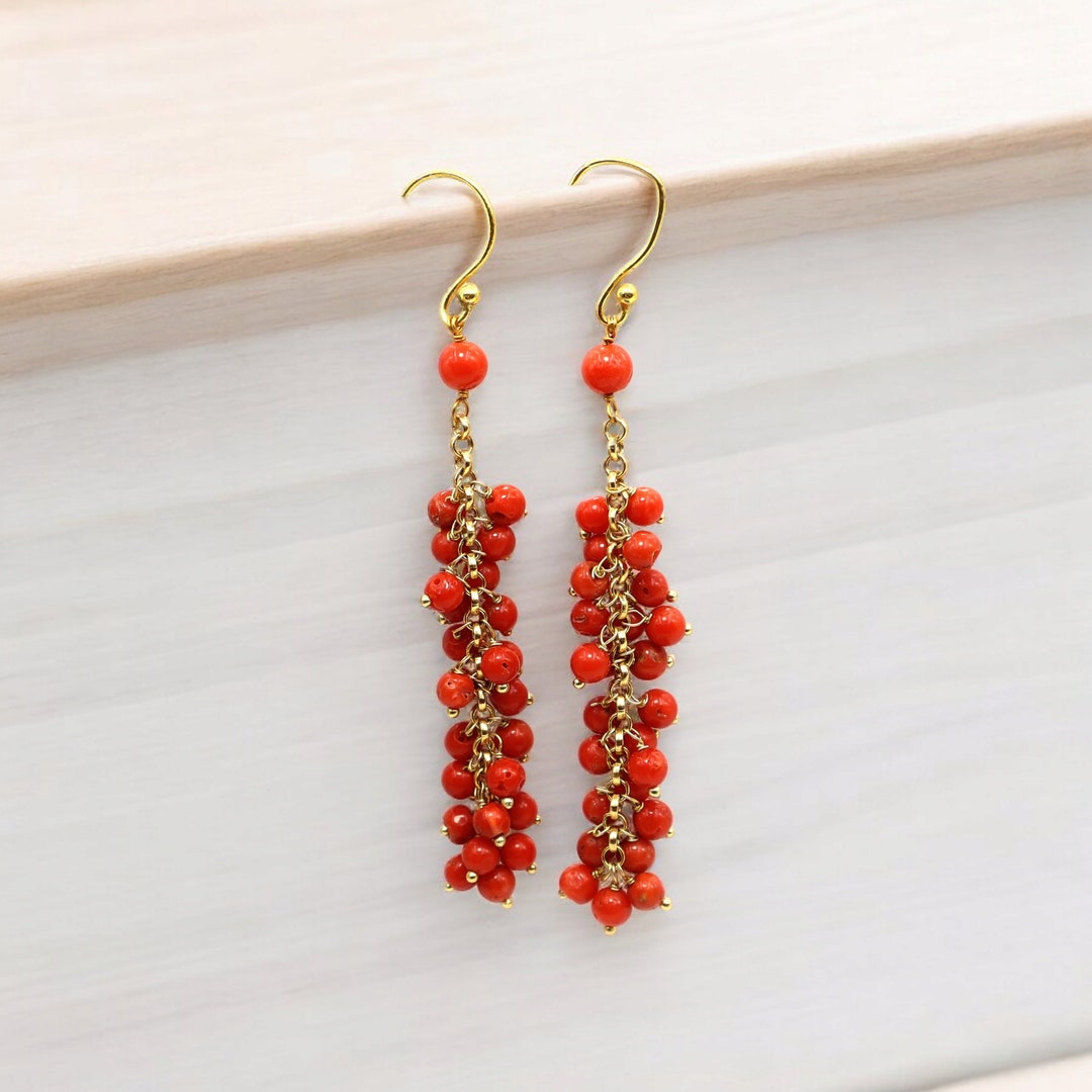 Boucles D'oreilles à Clip Vintage Italie - Perles à Facettes - Occasion - Style Rétro élégant