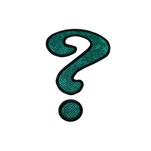 1 x Motif Patch Cosplay Fancy Question Mark