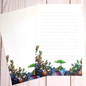 Papier à lettres Little Fairy Tree - 20 feuilles en vrac - Avec ou sans lignes
