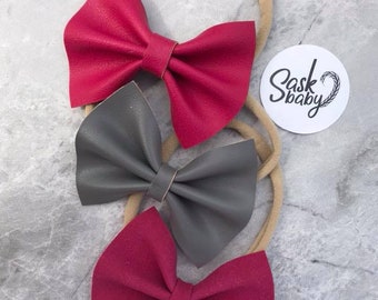3 pack bows - nylon headband
