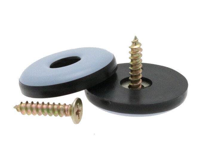 Screw on Teflon Glides, PTFE Glides, Teflon Base Sliders With Screws