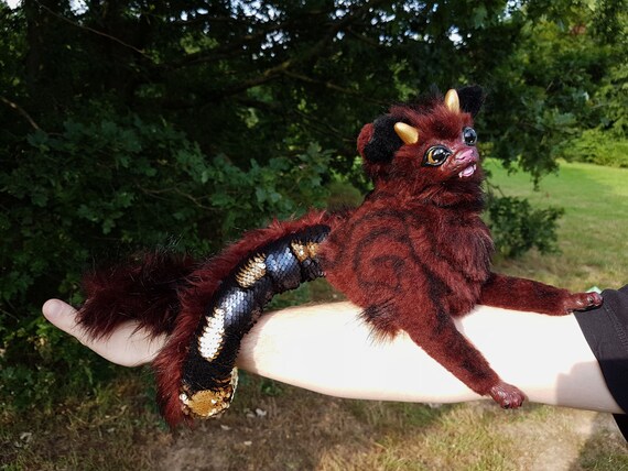sequin dragon plush