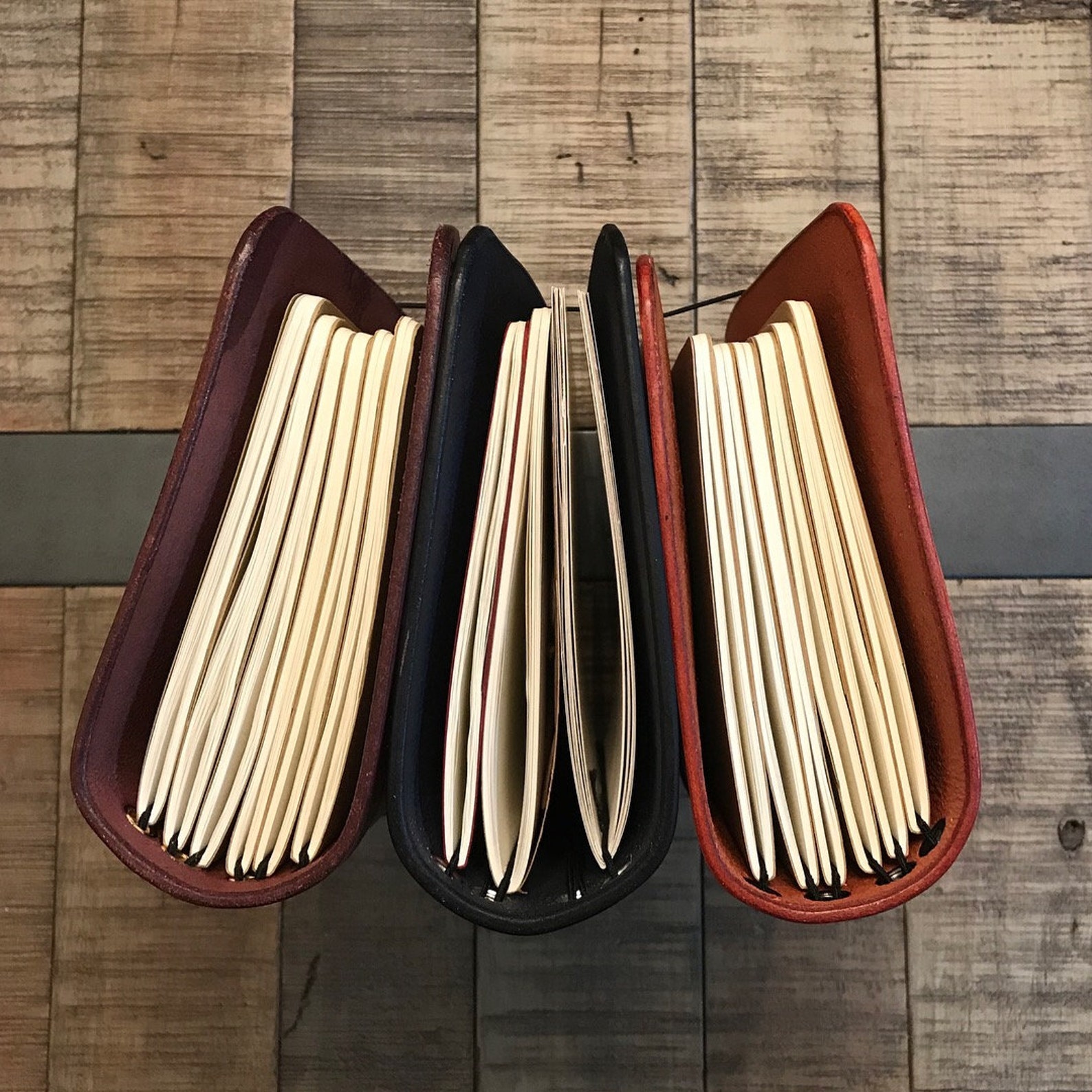 Personalized Leather Travel Journal A5 Rustic Fathers Day Etsy