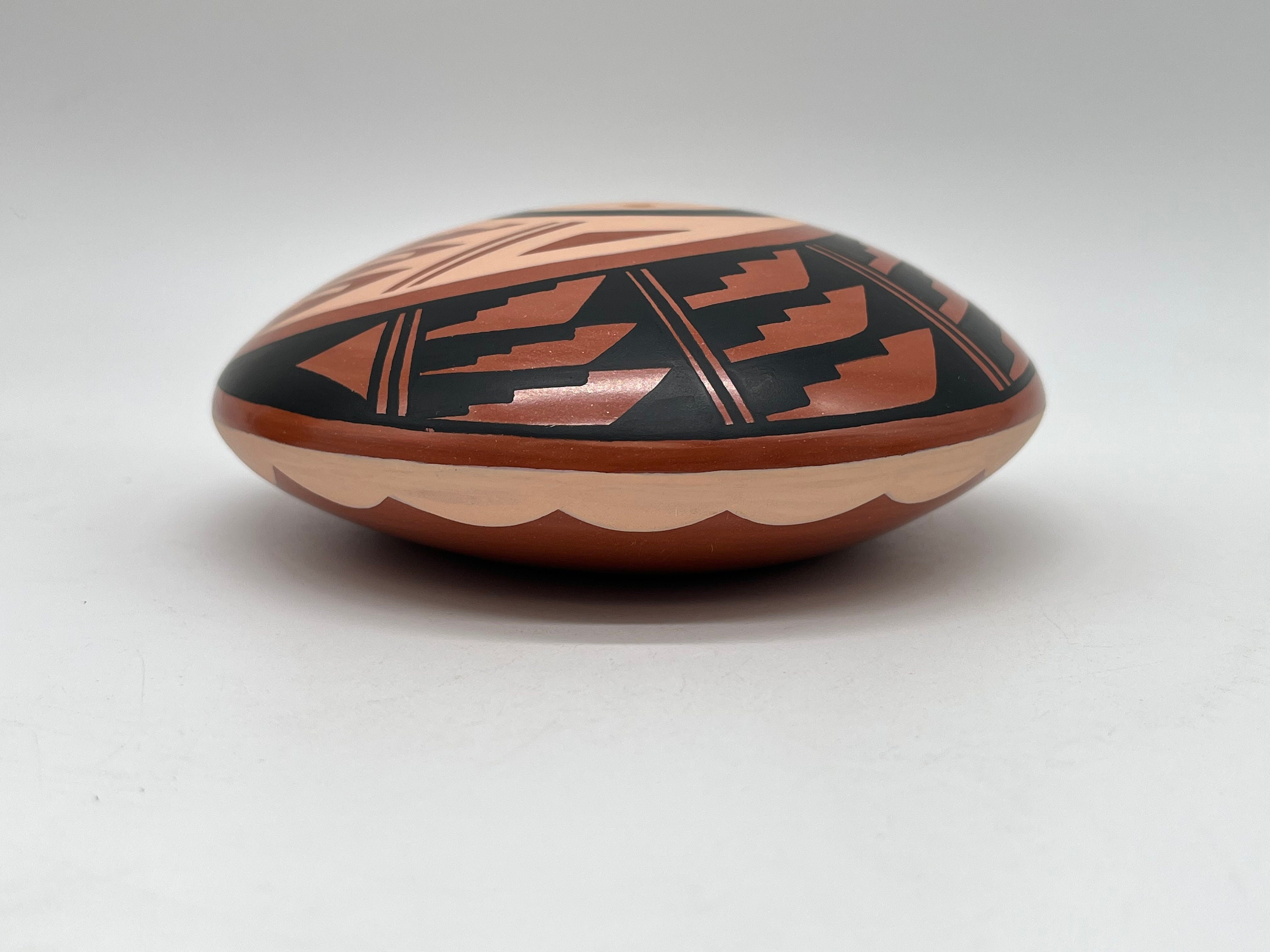 Native American Jemez Pottery Seed Bowl Mary H Loretto Etsy