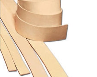 Vegetable tan leather belt blanks LOT OF 4