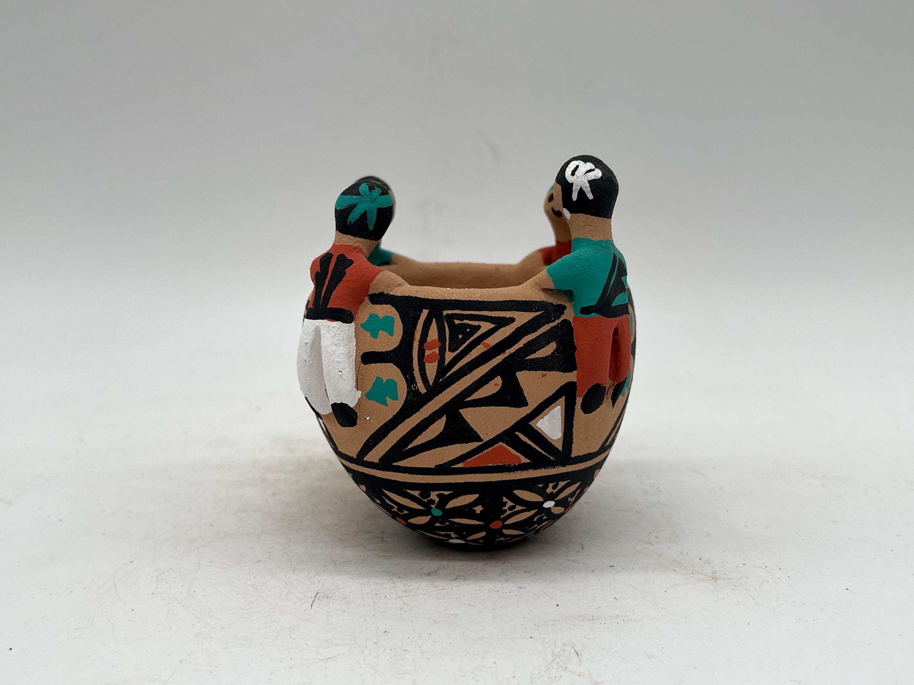 Native American Jemez Pottery Friendship Bowl BJ Toya - Etsy