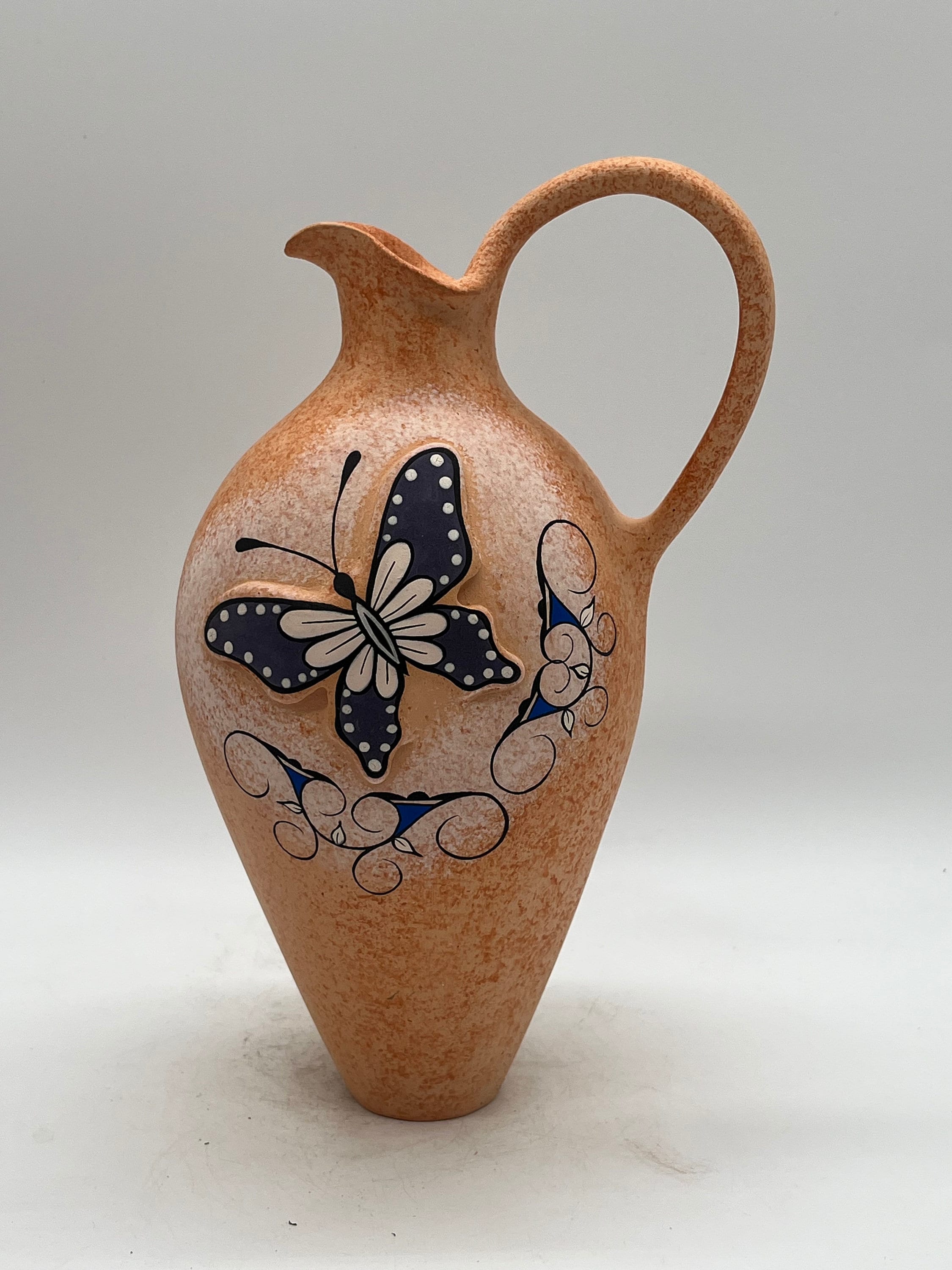 Native American Zuni Pottery Pitcher Tony Lorenzo - Etsy