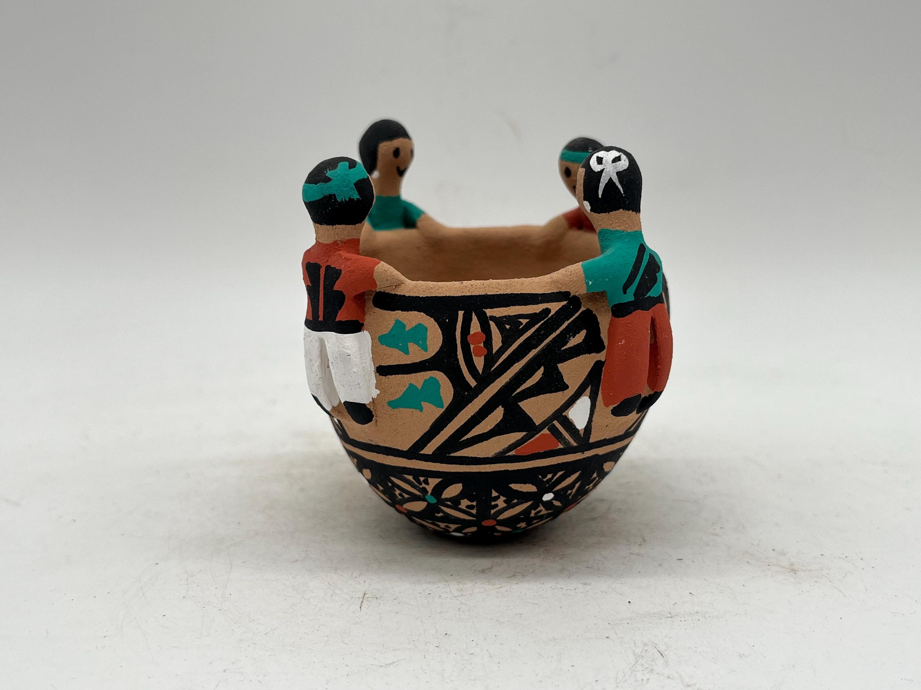 Native American Jemez Pottery Friendship Bowl BJ Toya - Etsy