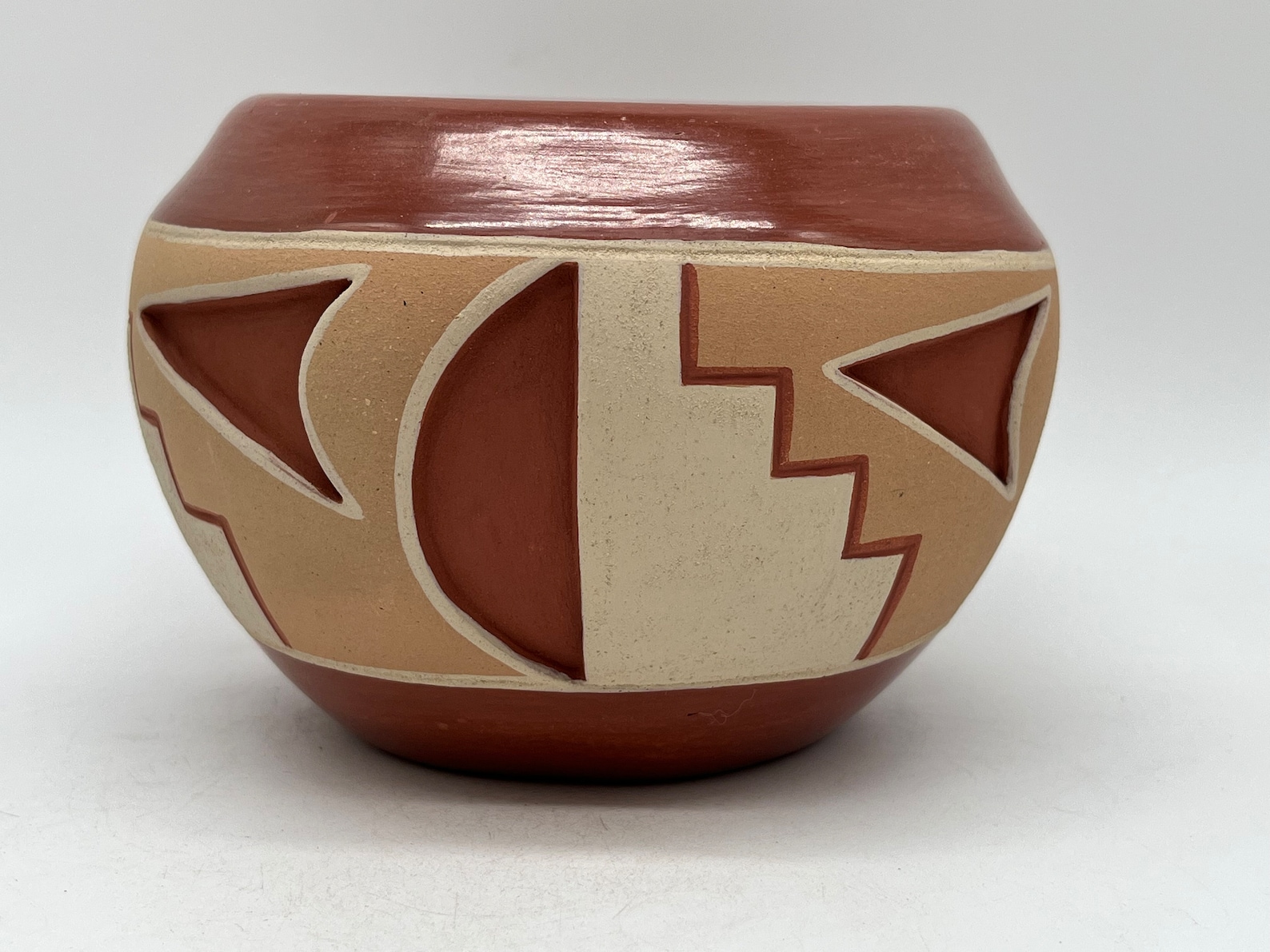 Native American San Juan Pottery Bowl Rosita De Herrera Etsy