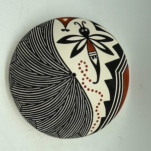 Native American Acoma Pottery Seed Bowl Alicia Chino