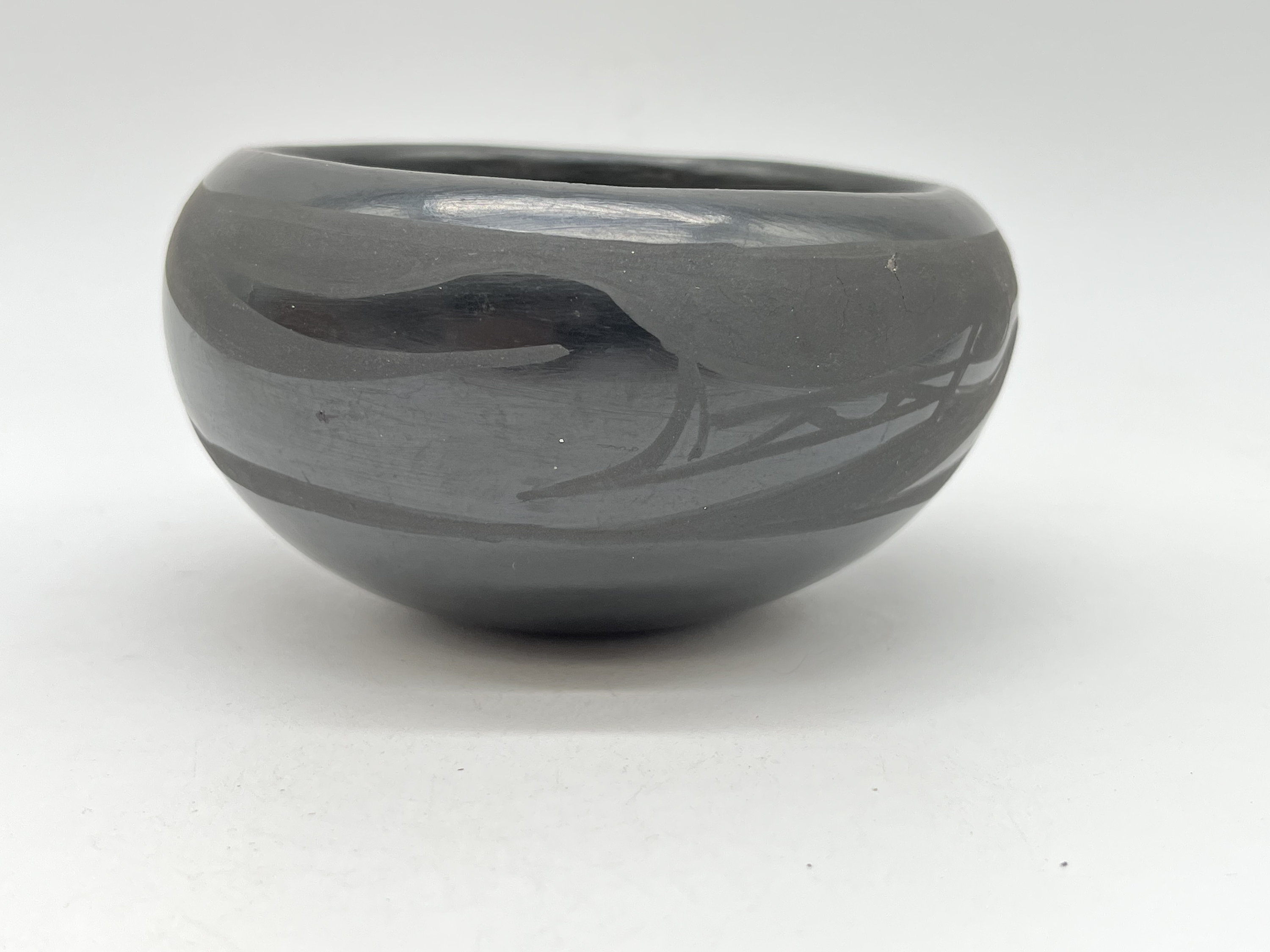 Native American Santa Clara Pottery Bowl Merton and Linda Sisneros