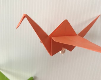 Custom Origami Crane Garland: Handmade Paper Wedding Decor