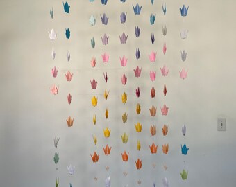 Hawaiian Sunset Origami Crane Garland