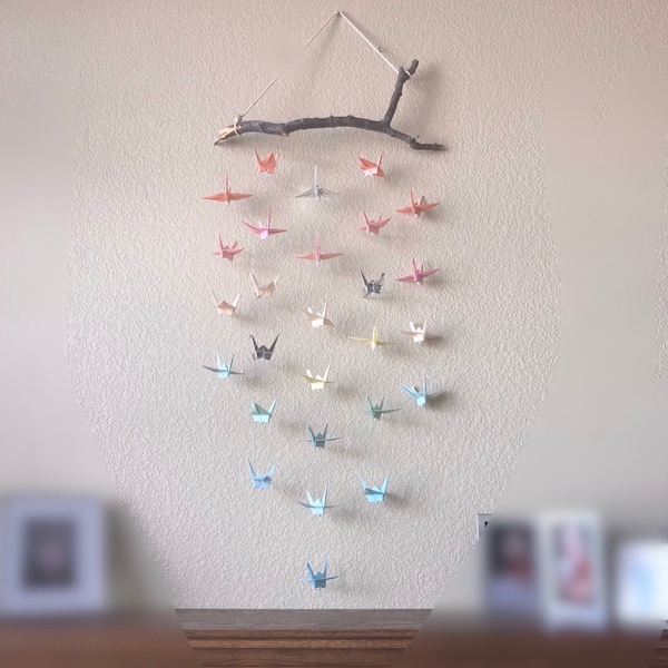 Benutzerdefinierte handgemachte Origami Mobile Wandkunst