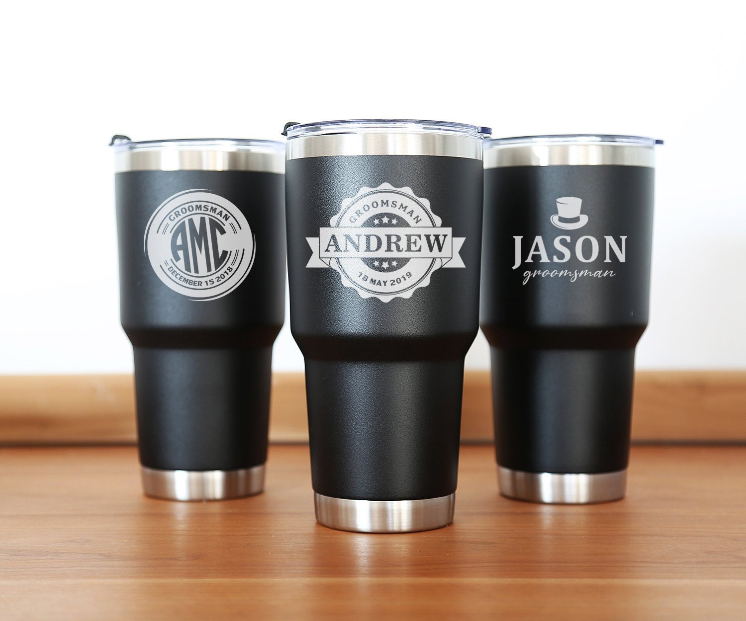 Groomsmen Gift Personalized Tumbler 30 oz Groomsmen Etsy