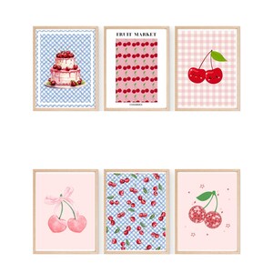 Kitchen Cherry Wall Art Digital Art Print