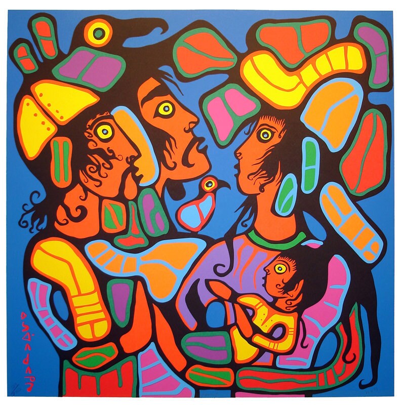 FAMILY by NORVAL MORRISSEAU Etsy