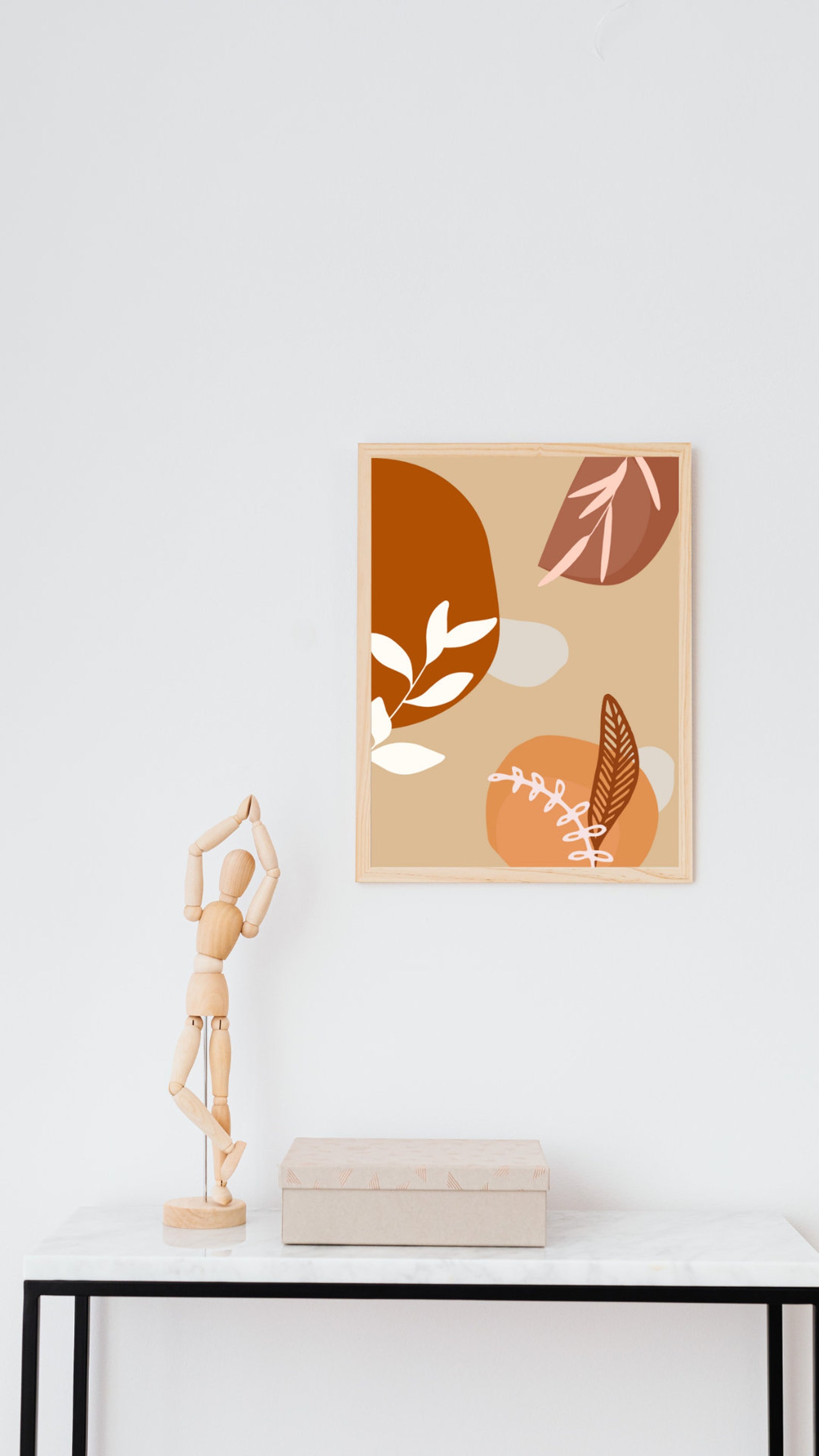 Boho Floral Art Print, Simplistic Design (digital Download) - Etsy