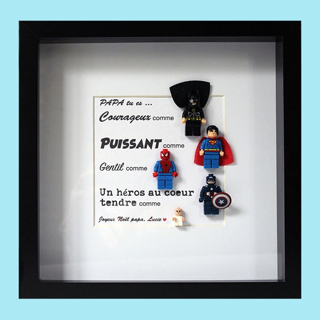 Papa Joyeux Noel Super Heros Cadeau Lego Personnalise Cadre Etsy France Papa Joyeux Noel Super Heros Cadeau Lego Personnalise Cadre Etsy France