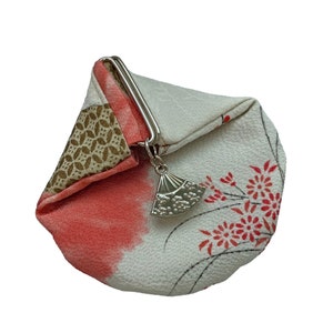 Hand Crafted Gold Embossed Japanese Coin Purse With Bronze