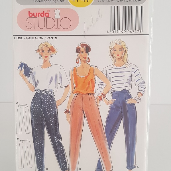Burda 4747 Hose/Pantalon/Pants Uncut Vintage Pattern