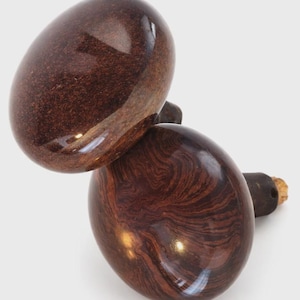 Antique Brown Swirl Porcelain Door Knobs Pair Victorian Art Deco Vintage