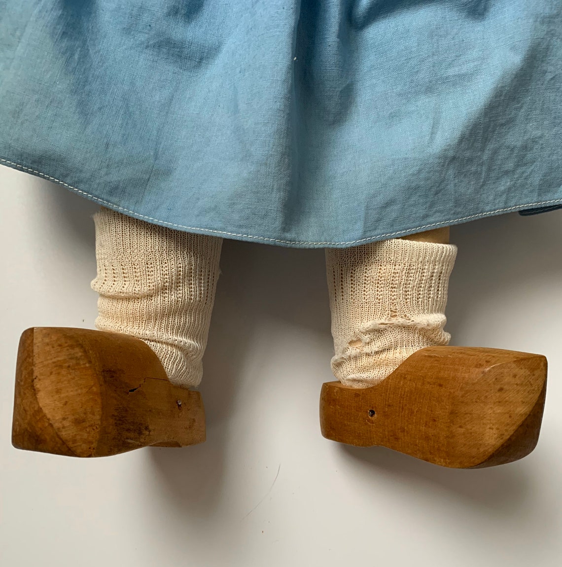 Vintage Dutch Girl Doll with wooden shoes Lenci Look Painted Etsy