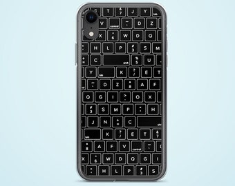 Computer Keyboard iPhone Case: Geeky Clear Phone Cover