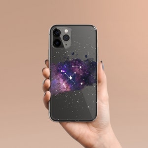 Sagittarius Phone Case Zodiac Sign Galaxy Phone Case iPhone Clear Case Horoscope iPhone 15 Case 14 13 Pro Max Unique Phone Case Gift Her Him